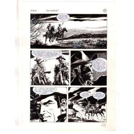 Tex - La banda dei serpenti - p.69 - Ernesto Seijas - Tavola Originale  - 2016