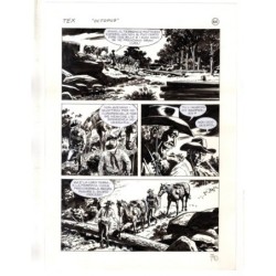 Tex - La banda dei serpenti - p.70 - Ernesto Seijas - Tavola Originale  - 2016