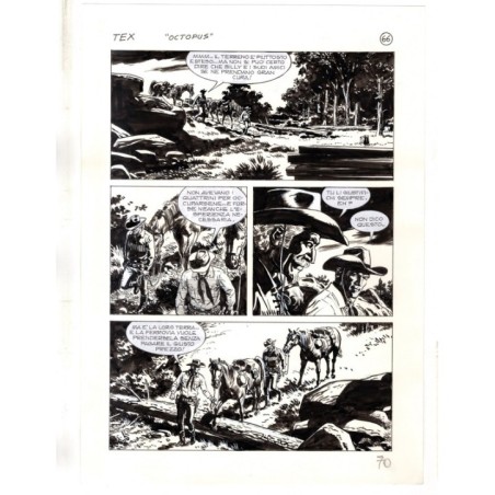 Tex - La banda dei serpenti - p.70 - Ernesto Seijas - Tavola Originale  - 2016