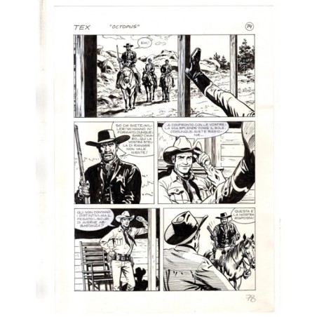 Tex - La banda dei serpenti - p.78 - Ernesto Seijas - Tavola Originale  - 2016