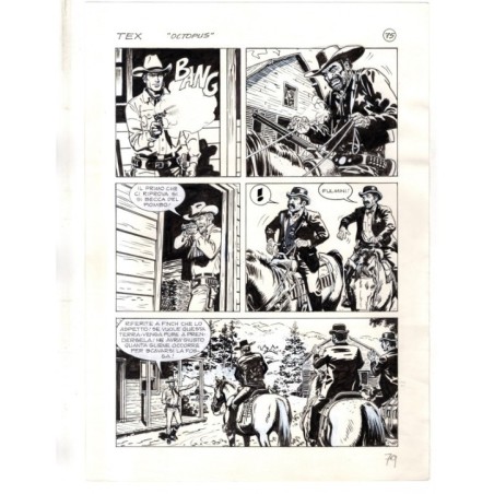 Tex - La banda dei serpenti - p.79 - Ernesto Seijas - Tavola Originale  - 2016