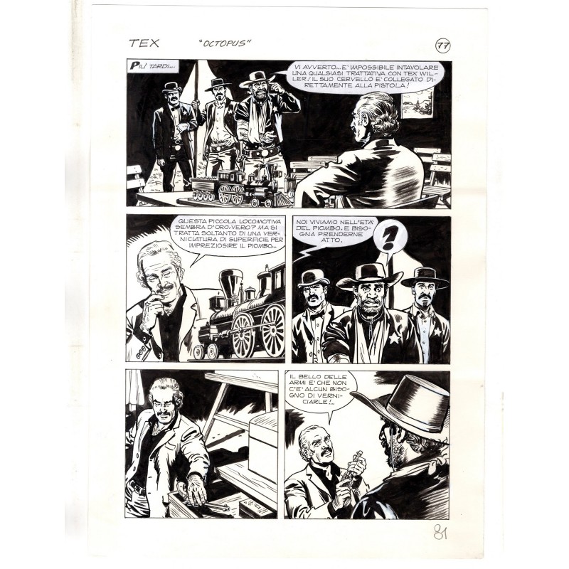 Tex - La banda dei serpenti - p.81 - Ernesto Seijas - Tavola Originale  - 2016