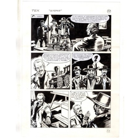 Tex - La banda dei serpenti - p.81 - Ernesto Seijas - Tavola Originale  - 2016