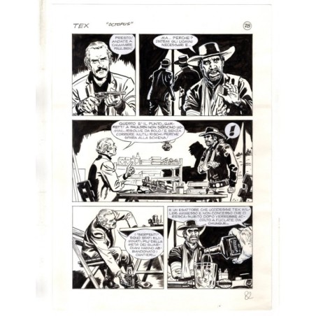 Tex - La banda dei serpenti - p.82 - Ernesto Seijas - Tavola Originale  - 2016