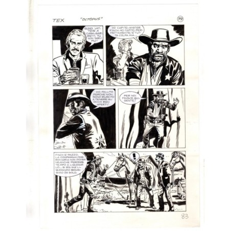 Tex - La banda dei serpenti - p.83 - Ernesto Seijas - Tavola Originale  - 2016