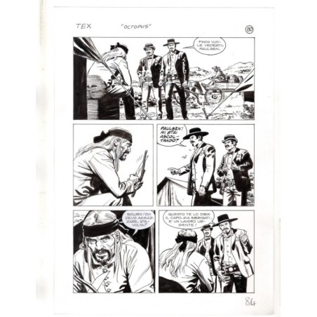 Tex - La banda dei serpenti - p.84 - Ernesto Seijas - Tavola Originale  - 2016