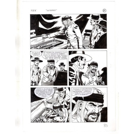 Tex - La banda dei serpenti - p.85 - Ernesto Seijas - Tavola Originale  - 2016