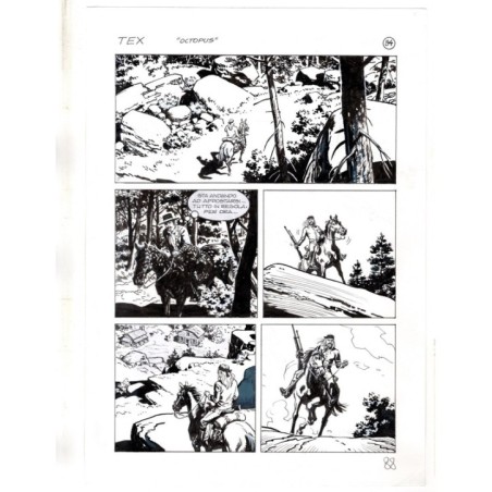 Tex - La banda dei serpenti - p.88 - Ernesto Seijas - Tavola Originale  - 2016