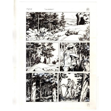 Tex - La banda dei serpenti - p.89 - Ernesto Seijas - Tavola Originale  - 2016