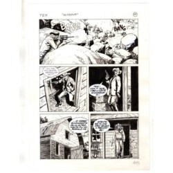 Tex - La banda dei serpenti - p.105 - Ernesto Seijas - Tavola Originale  - 2016