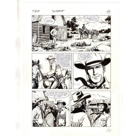 Tex - La banda dei serpenti - p.111 - Ernesto Seijas - Tavola Originale  - 2016