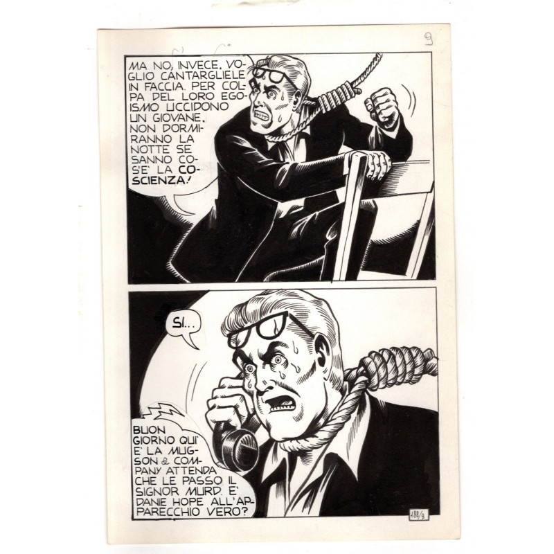 KRIMINAL - 188/9 - Magnus - Tavola Originale  - 1964  / 1974