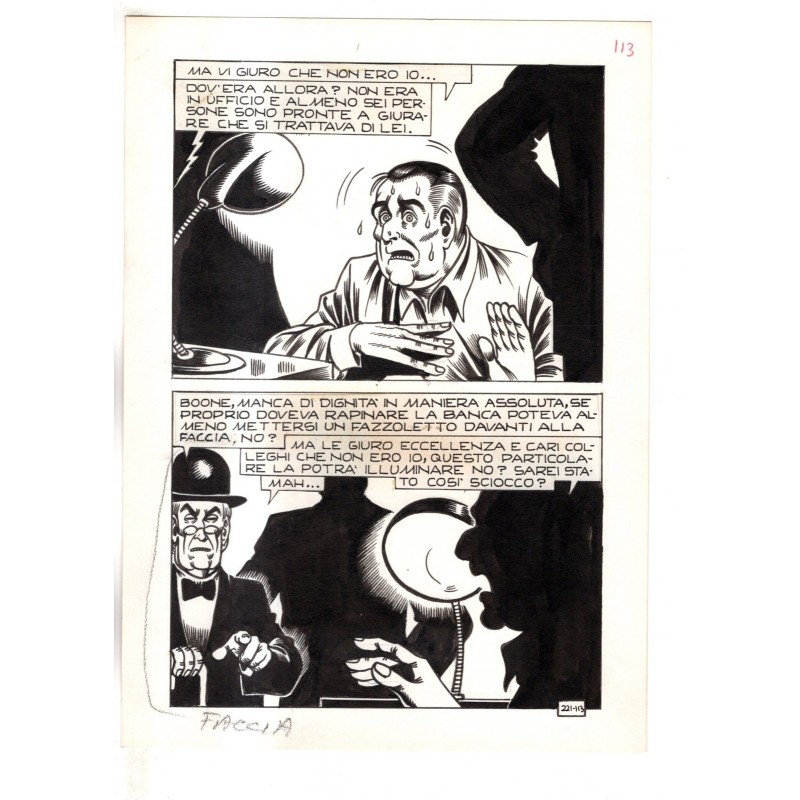 KRIMINAL - 221/113 - Magnus - Tavola Originale  - 1964  / 1974