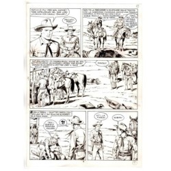 Tex - Fantasmi nel deserto - p.9 - Erio Nicolo' - Tavola Originale  - 1975