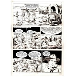 Tex - Fantasmi nel deserto - p.11 - Erio Nicolo' - Tavola Originale  - 1975