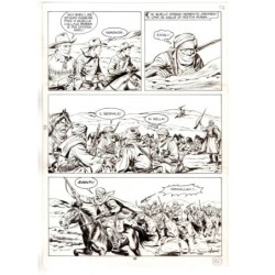 Tex - Fantasmi nel deserto - p.22 - Erio Nicolo' - Tavola Originale  - 1975