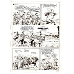 Tex - Fantasmi nel deserto - p.23 - Erio Nicolo' - Tavola Originale  - 1975