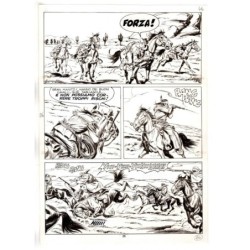 Tex - Fantasmi nel deserto - p.26 - Erio Nicolo' - Tavola Originale  - 1975