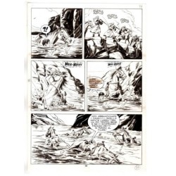 Tex - Fantasmi nel deserto - p.35 - Erio Nicolo' - Tavola Originale  - 1975