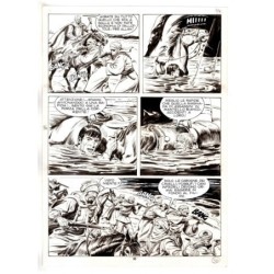 Tex - Fantasmi nel deserto - p.36 - Erio Nicolo' - Tavola Originale  - 1975