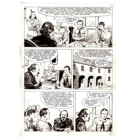 Tex - Fantasmi nel deserto - p.46 - Erio Nicolo' - Tavola Originale  - 1975