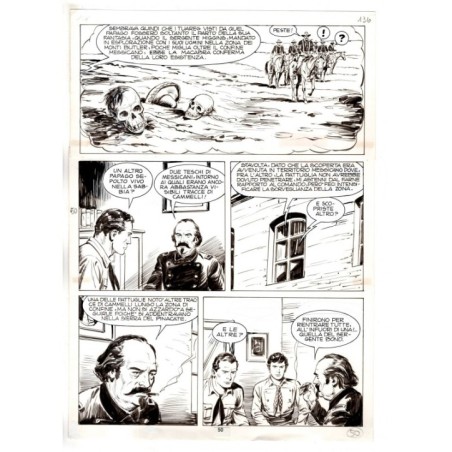 Tex - Fantasmi nel deserto - p.50 - Erio Nicolo' - Tavola Originale  - 1975