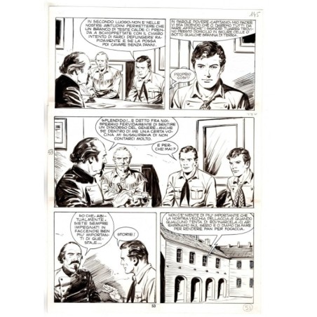 Tex - Fantasmi nel deserto - p.53 - Erio Nicolo' - Tavola Originale  - 1975
