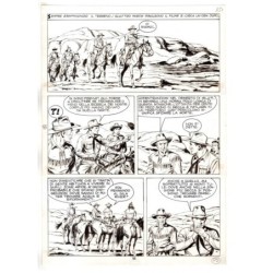 Tex - Fantasmi nel deserto - p.55 - Erio Nicolo' - Tavola Originale  - 1975