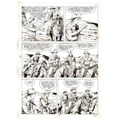 Tex - Fantasmi nel deserto - p.57 - Erio Nicolo' - Tavola Originale  - 1975