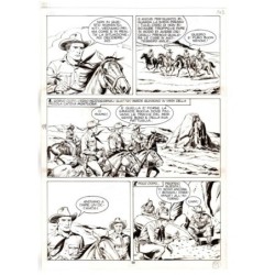 Tex - Fantasmi nel deserto - p.59 - Erio Nicolo' - Tavola Originale  - 1975