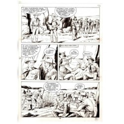 Tex - Fantasmi nel deserto - p.60 - Erio Nicolo' - Tavola Originale  - 1975