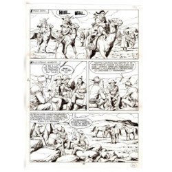 Tex - Fantasmi nel deserto - p.64 - Erio Nicolo' - Tavola Originale  - 1975