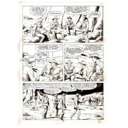 Tex - Fantasmi nel deserto - p.66 - Erio Nicolo' - Tavola Originale  - 1975