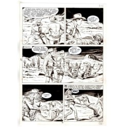 Tex - Fantasmi nel deserto - p.74 - Erio Nicolo' - Tavola Originale  - 1975