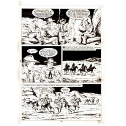 Tex - Fantasmi nel deserto - p.78 - Erio Nicolo' - Tavola Originale  - 1975