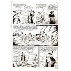 Tex - Fantasmi nel deserto - p.104 - Erio Nicolo' - Tavola Originale  - 1975