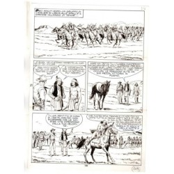 Tex - Fantasmi nel deserto - p.109 - Erio Nicolo' - Tavola Originale  - 1975