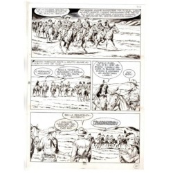 Tex - Fantasmi nel deserto - p.111 - Erio Nicolo' - Tavola Originale  - 1975