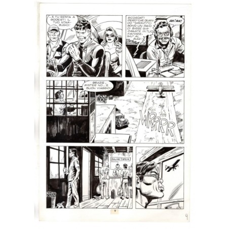 Mister No - Gli Spietati - p.9 - F.lli Di Vitto - Tavola Originale  - 1987