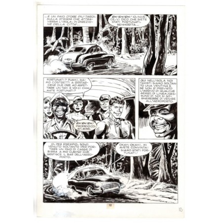 Mister No - Gli Spietati - p.12 - F.lli Di Vitto - Tavola Originale  - 1987