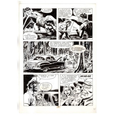 Mister No - Gli Spietati - p.15 - F.lli Di Vitto - Tavola Originale  - 1987