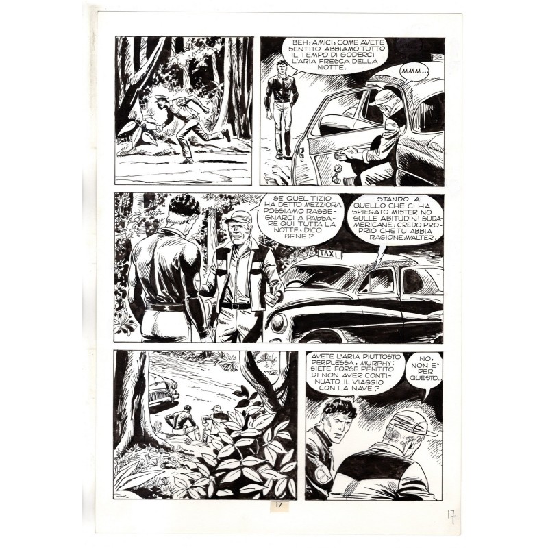 Mister No - Gli Spietati - p.17 - F.lli Di Vitto - Tavola Originale  - 1987
