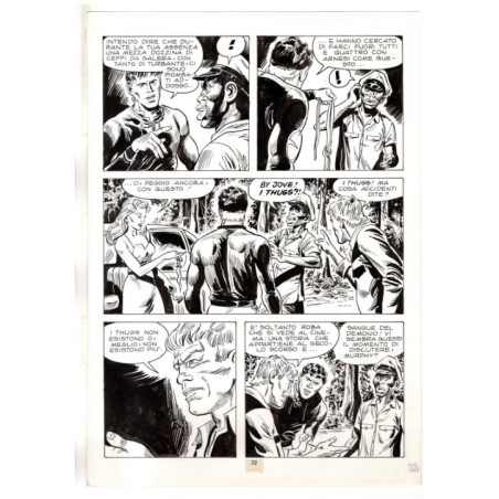 Mister No - Gli Spietati - p.32 - F.lli Di Vitto - Tavola Originale  - 1987
