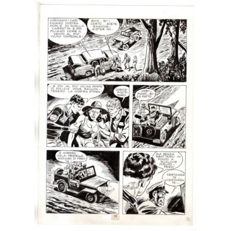 Mister No - Gli Spietati - p.33 - F.lli Di Vitto - Tavola Originale  - 1987