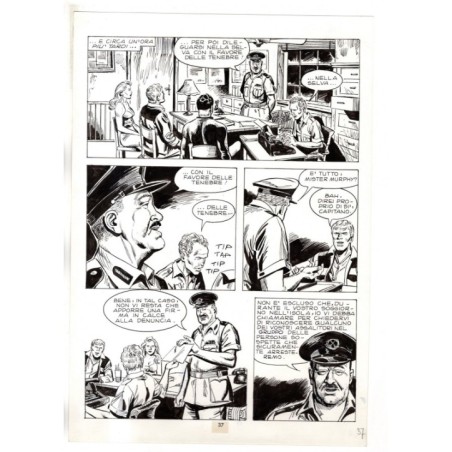 Mister No - Gli Spietati - p.37 - F.lli Di Vitto - Tavola Originale  - 1987
