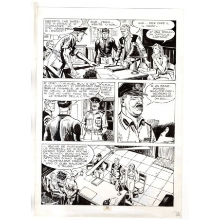 Mister No - Gli Spietati - p.38 - F.lli Di Vitto - Tavola Originale  - 1987