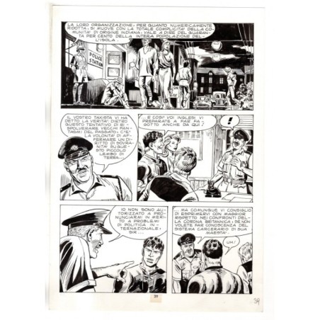 Mister No - Gli Spietati - p.39 - F.lli Di Vitto - Tavola Originale  - 1987
