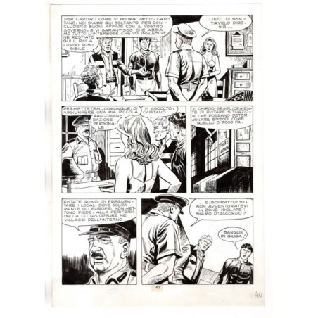 Mister No - Gli Spietati - p.40 - F.lli Di Vitto - Tavola Originale  - 1987