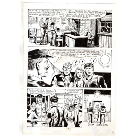 Mister No - Gli Spietati - p.41 - F.lli Di Vitto - Tavola Originale  - 1987