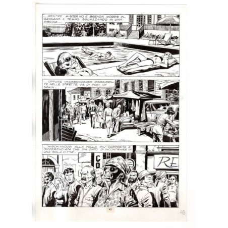 Mister No - Gli Spietati - p.43 - F.lli Di Vitto - Tavola Originale  - 1987